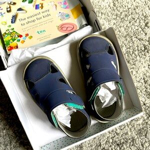 Ten Little Everyday Sandals | Navy Slate Blue | 6